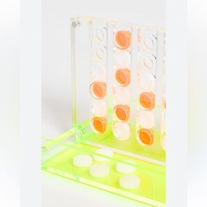 Sunnylife Mini Lucite Four in a Row Game NWT